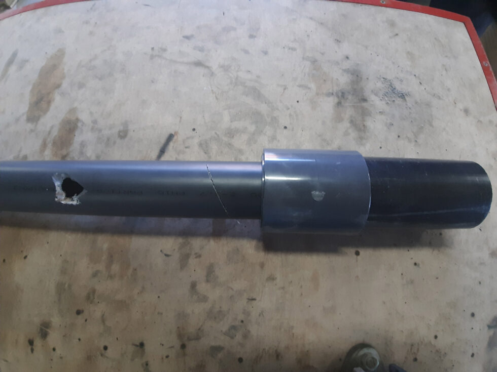 test pour le chemisage de tuyauteries fuyarde 1